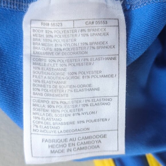 Nike Livestrong Shorts and Top Size Small in Bright Blue - Picture 13 of 16